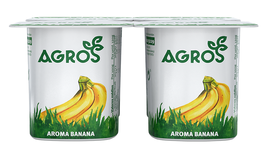 Iogurtes de banana Agros